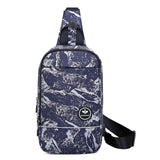 Fashion Men's Bag Nylon Waterproof Crossbody Bags Outdoor Leisure Travel Chest Bags