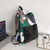 Fashion Women Backpack Camouflage Nylon School Bag For Boys Girls Large Capacity Waterproof Couple Travel Backpacks 2022