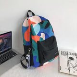 Fashion Women Backpack Camouflage Nylon School Bag For Boys Girls Large Capacity Waterproof Couple Travel Backpacks 2022