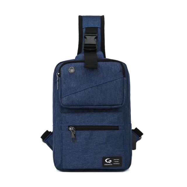 Fashion Men's Shoulder Bag USB Charge Chest Bags Waterproof  Anti-thief Male Travel Crossbody Bag Sling Pack For Short Trip
