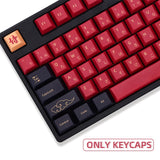 129 keys set Red Samurai  PBT keycap Dye Sub Japanese Keycaps for  For GMK Cherry MX Switch Mechanical Keyboard