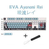 108/142 key EVA zero machine Evangelion Ayanami Sublimation keycap Cherry Profile mechanical keyboard cap Anime keyboard cap