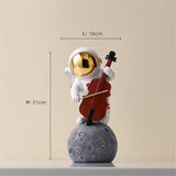 Nordic Resin Astronaut Figurines Creative Home Decor Miniature Statues Sculptures Home Decoration Accessories Birthday Gifts