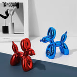 Home Decor Balloon Dog Figurines For Interior Nordic Modern Resin Animal Figurine Sculpture Statue Living Room Home Decoration