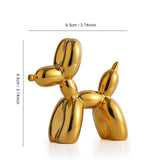 Home Decor Balloon Dog Figurines For Interior Nordic Modern Resin Animal Figurine Sculpture Statue Living Room Home Decoration