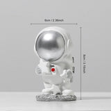 Mini Astronaut Sculptures Resin Figurines Modern Home Decor Miniatures Table Ornaments Children&#39;s Room Decoration Spaceman Gift