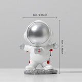 Mini Astronaut Sculptures Resin Figurines Modern Home Decor Miniatures Table Ornaments Children&#39;s Room Decoration Spaceman Gift