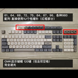 119-key PBT Sublimation XDA Round Keycap Customized Mechanical Keyboard Keycap  for Cherry MX Switch 61/87/84/68/104/108