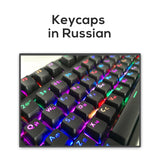 104 Key Korean 106 Key Russian Backlit Keycap OEM Profile Keycaps for Cherry MX Keyboard