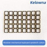 120pcs/pack Kelowna Mechanical Keyboard Sandwich Cotton Single Switch Foam Material Combined Positioning Board Sticker