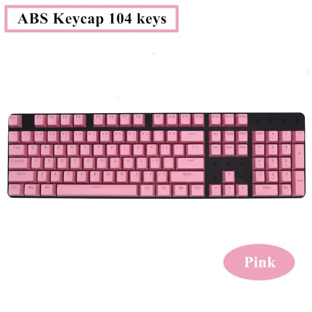 104 Keys ABS Backlight Keycap Universal Axis For Ikbc Cherry MX Annie Mechanical Keyboard(Only Keycap No Keyboard)