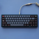 123 Keys/Set Coder Style Key Caps For MX Switch Mechanical Keyboard PBT Dye-sub XDA profile Gradient blue keycaps