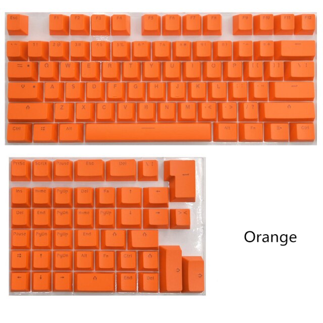 PBT Keycaps For Mini Mechanical Keyboard Suit For 61/64/68/71/82/84 Layout Keyboard With Transparent RGB Letters