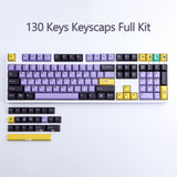 Taro PBT 130 Keys keycaps Cherry Profile DYE-SUB Personalized GMK Taro Keycaps For Mechanical Keyboard/Game mechanical keyb