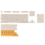140 Key PBT Keycap DYE-SUB XDA Profile Personalized Minimalist White Honey Milk Japanese Keycap For Mechanical Keyboard