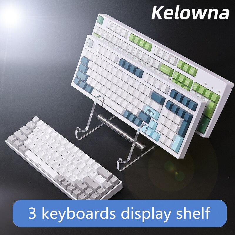 Xpoko 1 Piece Kelowna Mechanical Keyboard Holder Stand Support Three Keyboards Display Shelf