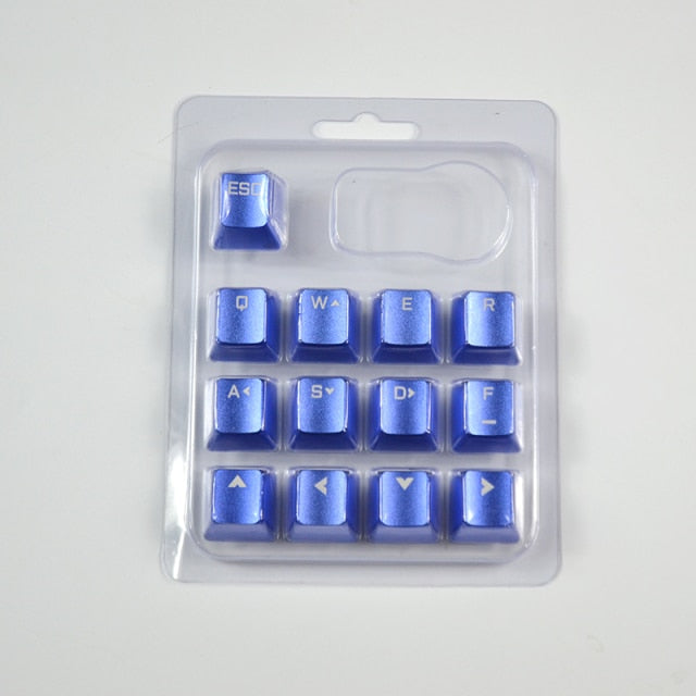Mechanical Keyboard 13 Key Metal Keycap Computer Peripheral Game Competitive Cross Shaft Aluminum Alloy ASDF Direction Button