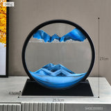 Creative 3D Quicksand Art Decoration Deep Sea Sandscape Hourglass Mobile Sand Painting Living Room Decoration Home Docer Gift