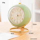 Cute Creative Electrical Clock Round Retro  Clock Digital Girl Room Decoration Clocks Wall Home Decor Living Room Alarm Clock