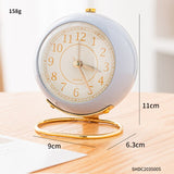 Cute Creative Electrical Clock Round Retro  Clock Digital Girl Room Decoration Clocks Wall Home Decor Living Room Alarm Clock