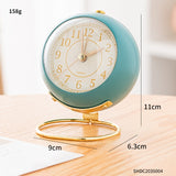 Cute Creative Electrical Clock Round Retro  Clock Digital Girl Room Decoration Clocks Wall Home Decor Living Room Alarm Clock