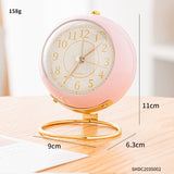 Cute Creative Electrical Clock Round Retro  Clock Digital Girl Room Decoration Clocks Wall Home Decor Living Room Alarm Clock