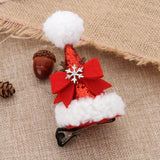 Mini Gold Silver Jingle Bell Christmas Tree Pet Hanging Christmas Antler Hair Clips DIY Handmade Bell Crafts Accessories-1